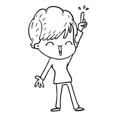  vektör çizim karikatür komik kadın