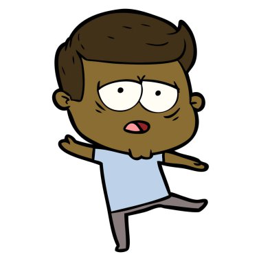 vektör çizim karikatür adam