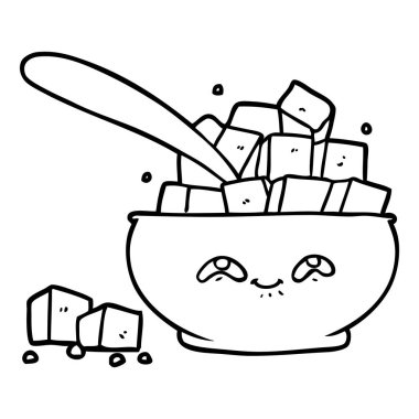 vektör çizim karikatür şekerlik