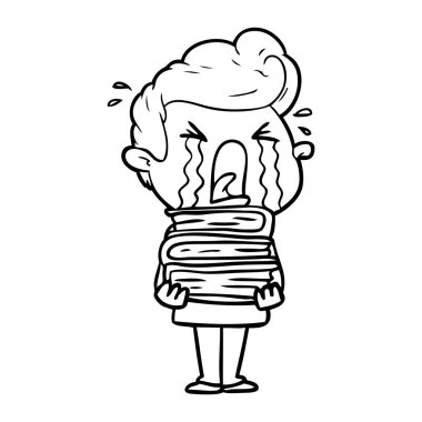 vektör çizim karikatür adam