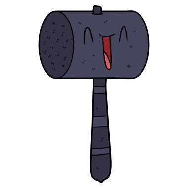 vektör çizim karikatür çekiç