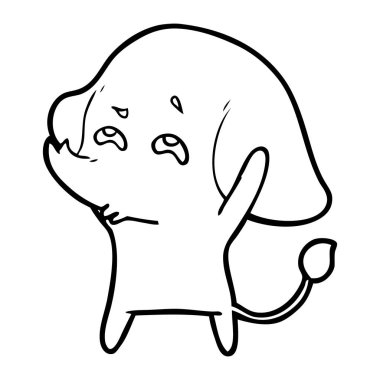 çizgi film fil hatırlamak vektör çizim