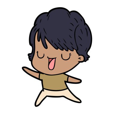  vektör çizim karikatür kadın söz