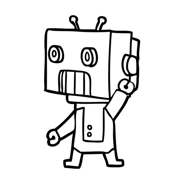 Ilustración Vectorial Del Robot Dibujos Animados — Archivo Imágenes Vectoriales