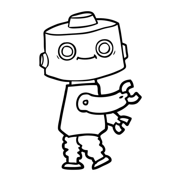 Ilustración Vectorial Del Robot Dibujos Animados — Archivo Imágenes Vectoriales