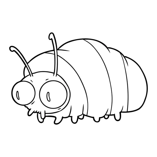 Illustrazione Vettoriale Divertente Bug Dei Cartoni Animati — Vettoriale Stock