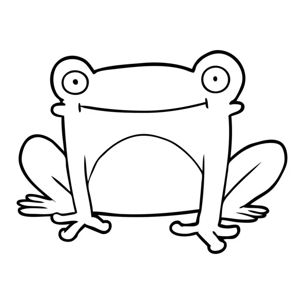 Vektorillustration Von Cartoon Frosch — Stockvektor