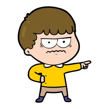 vektör çizim karikatür mutlu adam