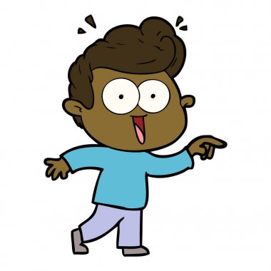 vektör çizim karikatür adam