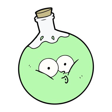 vektör çizim karikatür iksir