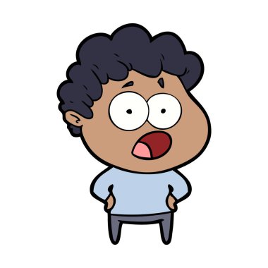 vektör çizim karikatür dostum şok