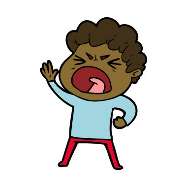 vektör çizim karikatür adam