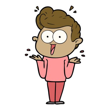 vektör çizim karikatür adam