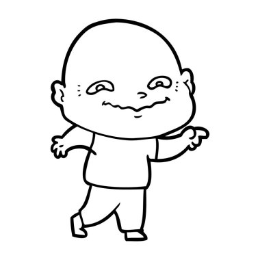 vektör çizim karikatür adam