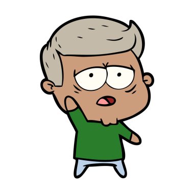 vektör çizim karikatür adam