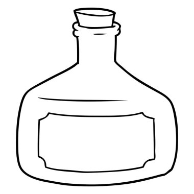 vektör çizim karikatür şişe