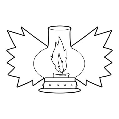 vektör çizim karikatür fener