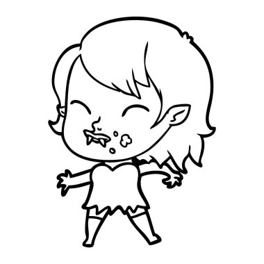 çizgi film vampir kız kanlı yanak