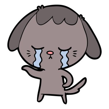 Çizgi film köpeğinin vektör çizimi