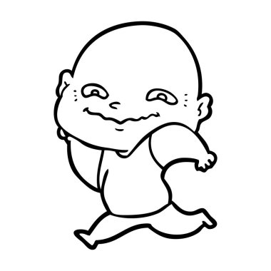 vektör çizim karikatür adam