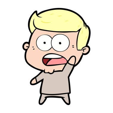 vektör çizim karikatür dostum şok