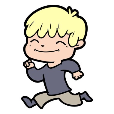 vektör çizim karikatür mutlu çocuk