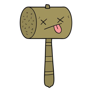 vektör çizim karikatür çekiç