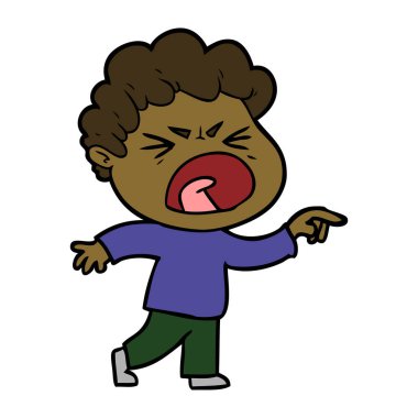 vektör çizim karikatür adam