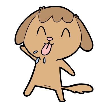 Çizgi film köpeğinin vektör çizimi