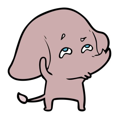 çizgi film fil hatırlamak vektör çizim