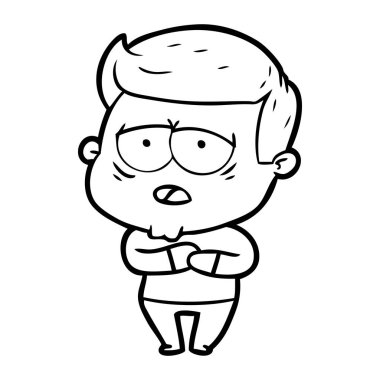 vektör çizim karikatür adam