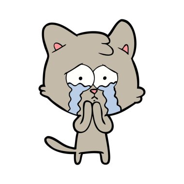 Çizgi film kedisinin vektör çizimi
