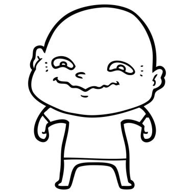 vektör çizim karikatür adam