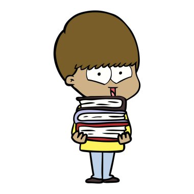 vektör çizim karikatür mutlu çocuk