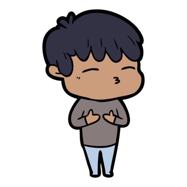 vektör çizim karikatür dostum sinirli