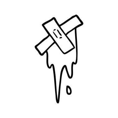 çizgi film kesme ve yapıştırma alçı