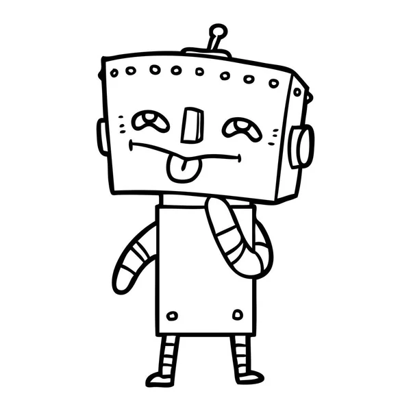 Vektorillustration Des Cartoon Roboters — Stockvektor