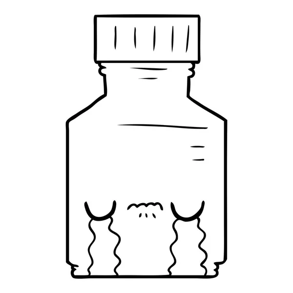 Vektorillustration Der Cartoon Pille — Stockvektor