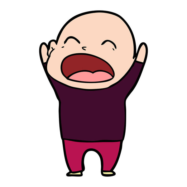 Мультфильм кричать лысый человек
