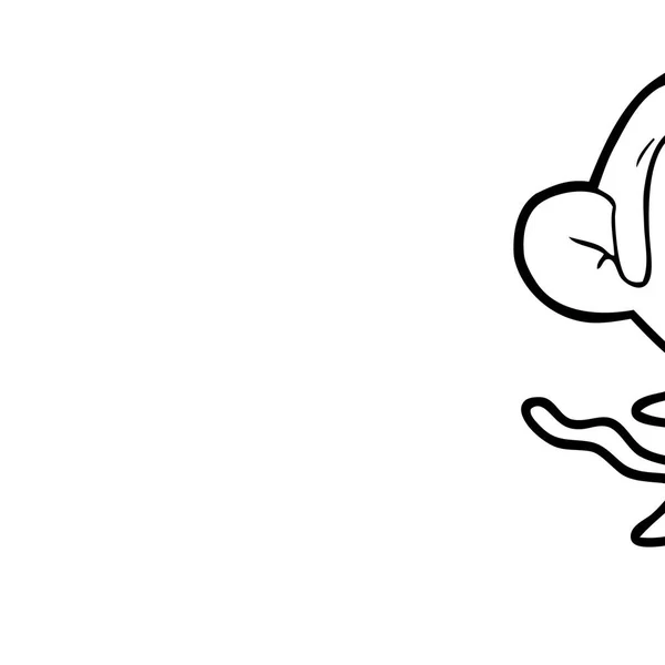 Vektorové Ilustrace Kreslené Zlobí Opice — Stockový vektor