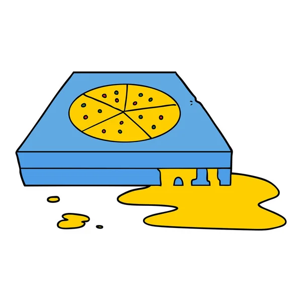 Illustration Vectorielle Pizza Dessin Animé — Image vectorielle