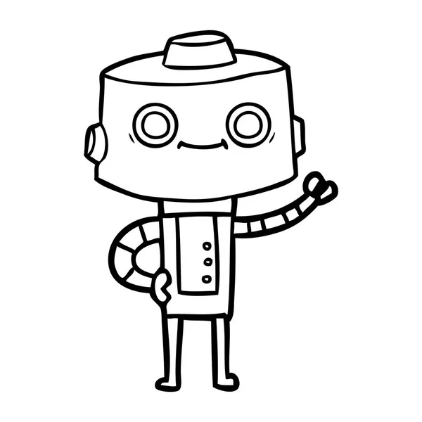 Ilustración Vectorial Del Robot Dibujos Animados — Archivo Imágenes Vectoriales