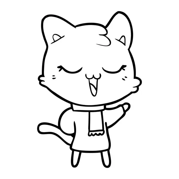 Gambar Vektor Dari Kartun Cat - Stok Vektor