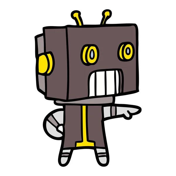 Ilustración Vectorial Del Robot Dibujos Animados — Archivo Imágenes Vectoriales