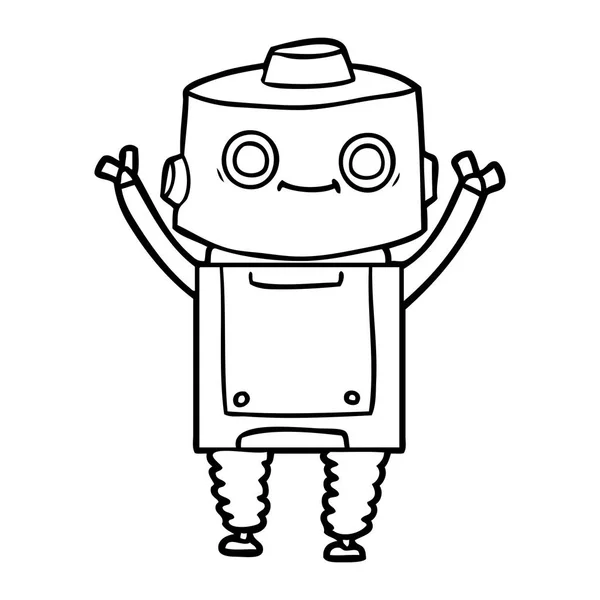 Ilustración Vectorial Del Robot Dibujos Animados — Archivo Imágenes Vectoriales