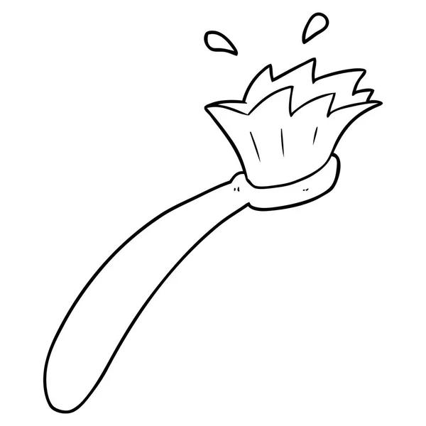 Illustration Vectorielle Brosse Dents Dessin Animé — Image vectorielle