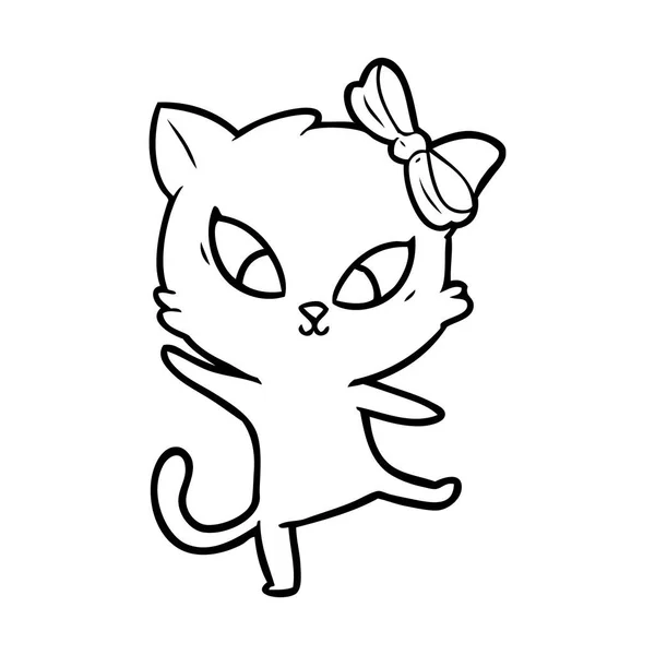 Illustration Vectorielle Chat Dessin Animé — Image vectorielle