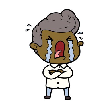 vektör çizim karikatür adam