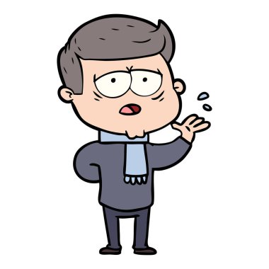 vektör çizim karikatür adam