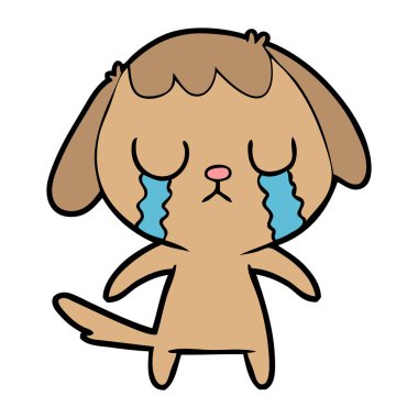 Çizgi film köpeğinin vektör çizimi